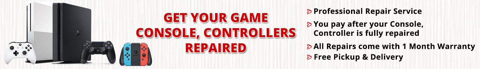 Get Your Game Console, Controllers Repaired - GameLoot