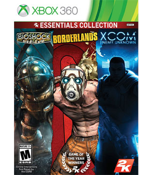 2k Essential Collection Bioshock, Borderlands, XCOM Enemy Unkown Xbox 360 (Pre-owned)