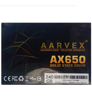 AARVEX 240GB 2.5Inch SATA Internal Solid State Drive (Pre-owned)