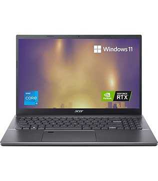 ACER Aspire 5 A515-57G-52HF, 15.6 Inches, i5 1240P, 8 GB RAM, 512 GB NVME SSD, NVIDIA GeForce RTX 2050, Silver Laptop (Pre-owned)