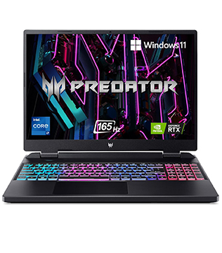 ACER Predator Helios Neo 16 PHN16-71,16 Inches, 13th Gen Intel(R) Core(TM) i7-13700HX @2.10 GHz, 16 GB RAM, 1 TB NVME SSD, NVIDIA GeForce RTX 4050, Black Laptop (Minor Wear & Tear On Display) (Pre-owned)