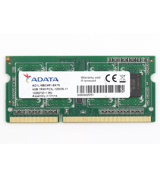 ADATA 4GB DDR3 1600MHz (AO1L16BC4R1-BX7S) Laptop RAM (Pre-owned)
