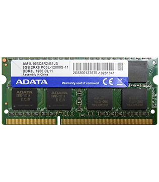 ADATA 8GB DDR3 1600MHz (AM1L16BC8R2-B1JS) Laptop RAM (Pre-owned)