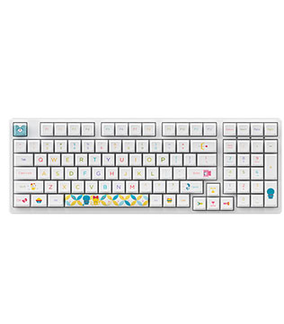AKKO Doraemon Rainbow 3098B Multi Modes Mechanical Gaming Keyboard (White) (Pre-owned)