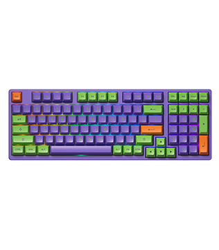 AKKO EVA 01 THEMED 3098B Multi Modes Mechanical Gaming Keyboard (Purple) (Pre-owned)