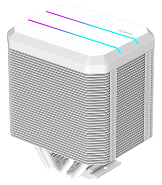 ALSEYE M90 Hidden Fan Designed Dual Tower ARGB CPU Air-Cooled (White) (Pre-owned)