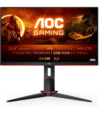AOC 24 Inch 24G2Z Monitor (Pre-owned)