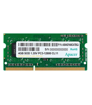 APACER 4GB DDR3 1600MHz Laptop RAM (Pre-owned)