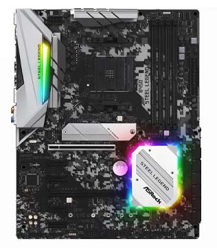 ASRock B450 Steel Legend (Without IO Shield) Motherboard (Pre-owned)