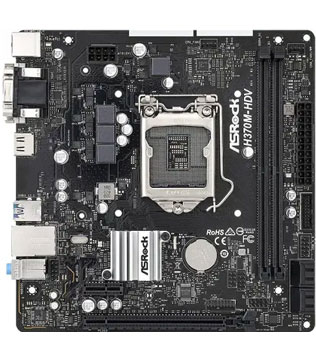 ASRock H370M-HDV/M.2 Motherboard (Pre-owned)