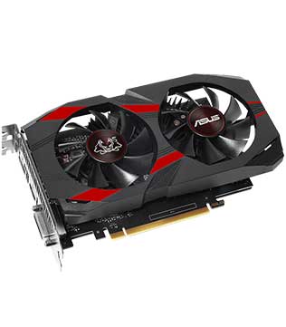 ASUS Cerberus GeForce GTX 1050 Ti OC Edition, 4GB, GDDR5, DisplayPort 1.4, 128-bit (CERBERUS-GTX1050TI-O4G) Graphics Card (Pre-owned)