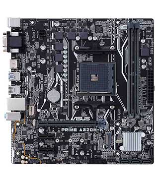 ASUS PRIME A320M-K Motherboard (Without I/O Shield) Graphics Card (Pre-owned)