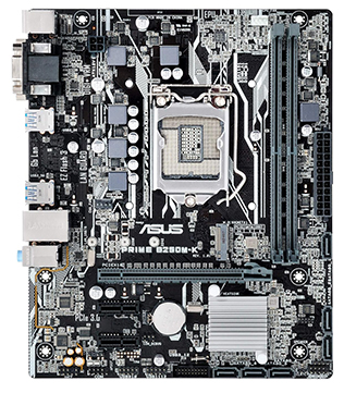 ASUS PRIME B250M-K Motherboard (Without I/O Shield) (Pre-owned)