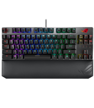 ASUS ROG Strix Scope TKL Deluxe Wired Mechanical RGB Gaming Keyboard (Red Switches) (Pre-owned)