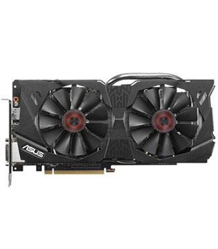 ASUS Strix GeForce GTX 970, 4GB, 256-bit, OC Edition, DirectCU II, 0dB Fan (STRIX-GTX970-DC2OC-4GD5) Graphics Card (Pre-owned)