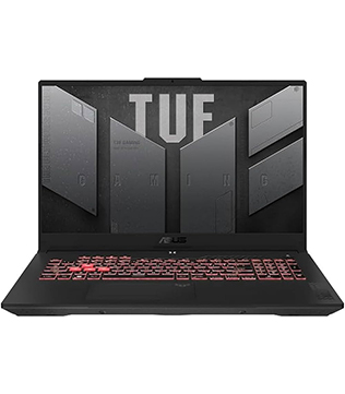 ASUS TUF Gaming A15 FA507NU, 15.6 Inches, AMD Ryzen 7 7735HS with Radeon Graphics @3.20 GHz, 16 GB RAM, 512 GB NVME SSD, NVIDIA GeForce RTX 4050, Black Laptop (Pre-owned)