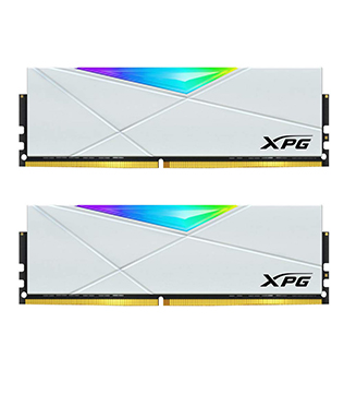 Adata XPG Spectrix D50 RGB 16GB (16GBx1) DDR4 3200MHz (AX4U320016G16A-SW50) (White) Desktop RAM (Pre-owned)