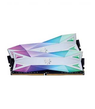 Adata XPG Spectrix D60G 16GB (8GBX2) DDR4 3200MHz RGB (AX4U320038G16A-DW60) Deskop RAM (Pre-owned)