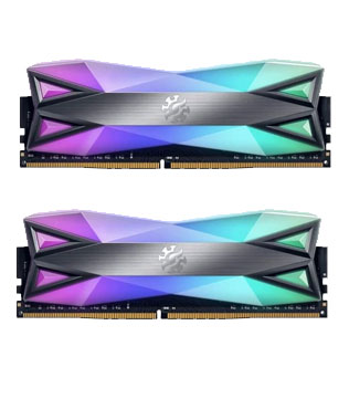 Adata XPG Spectrix D60G 16GB (8GBX2) DDR4 3200MHz RGB (AX4U320038G16A-DT60) Desktop RAM (Pre-owned)