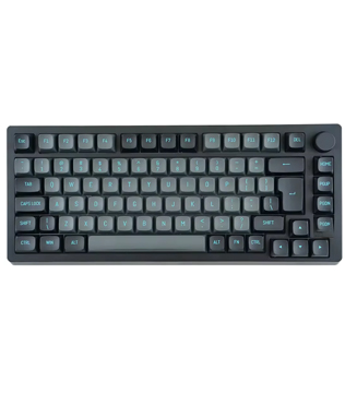 Akko (5075B) Plus 75% Mechanical Keyboard (Silver Black and Cyan) (Open Box)