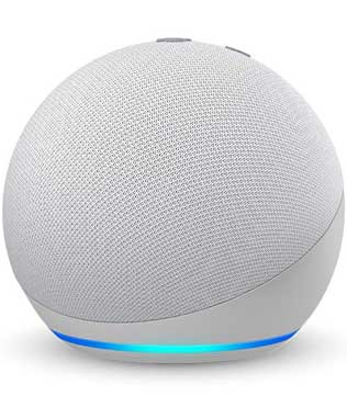 Amazon Echo Dot (4th Gen) (White) Alexa Built-in Smart Speaker (Pre-owned)