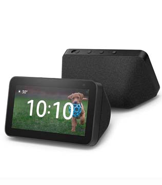 Amazon Echo Show 5 Black (2nd Gen, 2021 Release) Screen, Crisp Sound and Alexa (5.5 inch screen, 2MP camera) (Pre-owned)