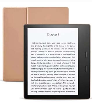 Amazon Kindle Oasis (10th Gen) 32 GB with adjustable warm light 7 inch Wi-Fi Only (Champagne Gold) (Pre-owned)