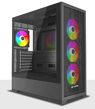 Gaming Desktop PC (Pre-owned) Mid Tower with AMD Ryzen 5 5600X, 16GB DDR4 RAM, RTX 4060 GPU 8GB, 1TB SSD