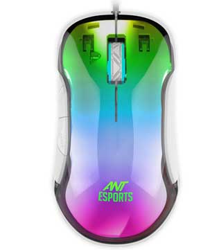 Ant Esports GM610 7D Crystal RGB Gaming Mouse (White) (Pre-owned)