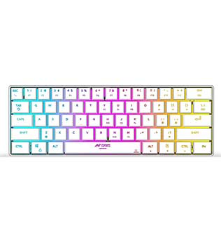 Ant Esports MK1500 Mini Wireless Gaming Keyboard (White) (Pre-owned)