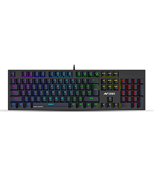 Ant Esports MK3400 Pro V3 Mechanical Gaming Keyboard (Black And Blue Switches ) (Pre-owned)