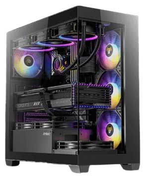 Gaming Desktop PC (Pre-owned) Mid Tower With AMD Ryzen 9 5900x, 64GB DDR4 RAM, RTX 4070 Super GPU 12GB, 2TB NVMe SSD