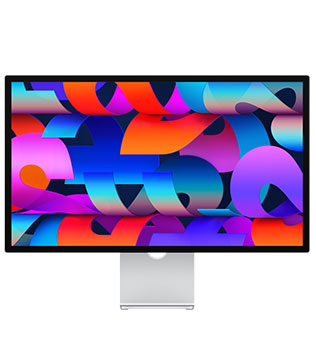 Apple Studio Display 27 Inch 5K Retina Display, 12MP Ultra Wide Camera with Centre Stage, Studio-quality mics, Six-speaker sound system with Spatial Audio, Standard Glass with Tilt-Adjustable Stand (One Dead Pixel) (Pre-owned)