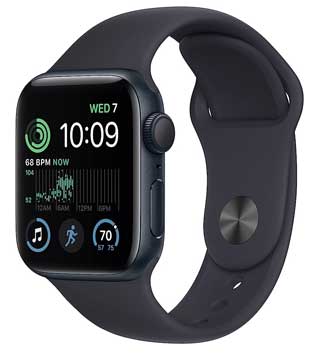 Apple Watch SE (2nd Gen) (GPS & Cellular, 40mm) Midnight Aluminum Case With Midnight Sport Band (Pre-owned)