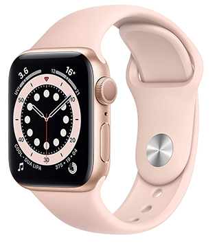 Apple Watch SE (GPS, 40mm) Pink Sand Aluminum Case With Pink Sand Sport Band Smart Watch (Pre-owned)