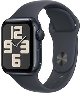 Duplicate -Apple Watch SE (GPS, 40mm) Space Gray Aluminum Case With Black Sport Band (Pre-owned)