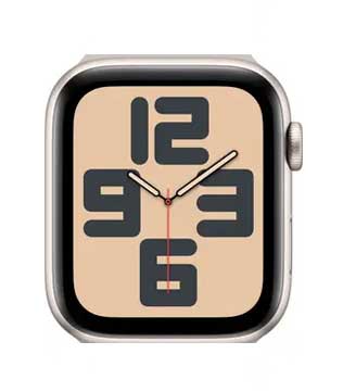 Apple Watch SE (GPS & Cellular, 44mm) Starlight Aluminum Case (Without strap) (Pre-owned)