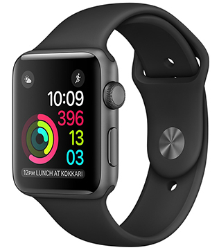Apple Watch Series 1 (GPS 42mm) Midnight Aluminum Case With Midnight Sport Band Smart Watch (Pre-owned)