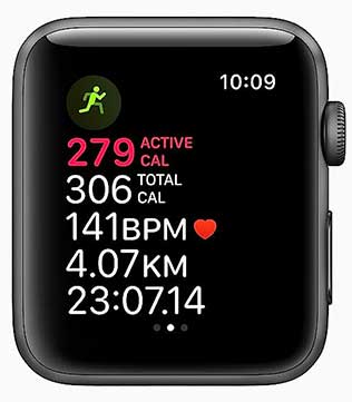 Apple Watch Series 3 (GPS, 38mm) Space Gray Aluminum Case With Black Sport Band Smart Watch (Minor Scratches) (Without Strap) (Pre-owned)