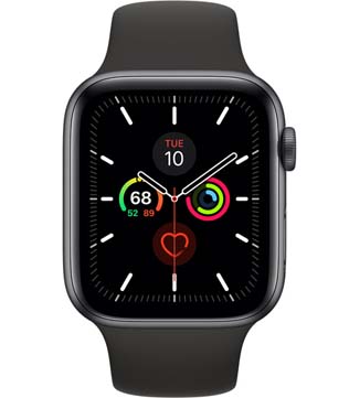 Apple Watch Series 6 (GPS, 40mm) Space Gray Aluminum Case With Black Sport Band (Minor Scratches) (Pre-owned)