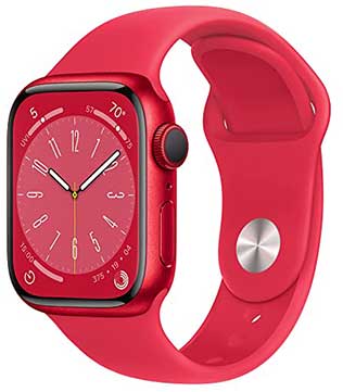 Apple Watch Series 8 (GPS, 41mm) Red Aluminum Case with Red Sport Band (Pre-owned)