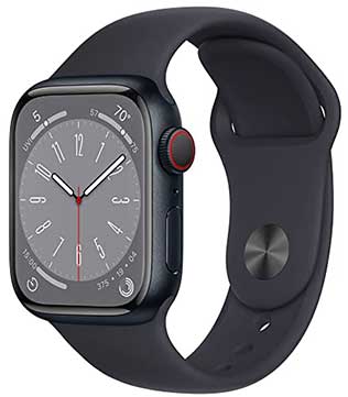 Apple Watch Series 8 (GPS & Cellular 45mm) Midnight Aluminum Case With Midnight Sport Band (Pre-owned)