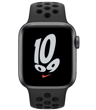 Apple Watch Series SE (GPS & Cellular, 40mm) Space Gray Aluminum Case With Black Nike Sport Band (Pre-owned)
