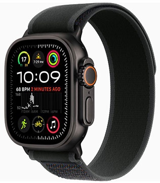 Apple Watch Ultra 2 (GPS + Cellular, 49mm) Black Titanium Case Trail Loop (Pre-owned)