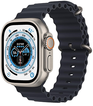 Apple Watch Ultra (GPS + Cellular, 49mm) Titanium Case Midnight Ocean Band (Pre-owned)