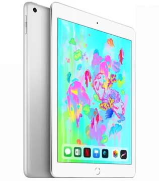 Apple iPad (6th Gen) (A1893) 32 GB ROM 9.7 inch with Wi-Fi Only (Silver) (Pre-owned)