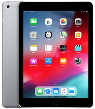 Apple iPad (6th Gen) (A1893) 32 GB ROM 9.7 inch with Wi-Fi Only (Space Grey) (Pre-owned)