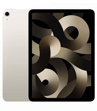 Apple iPad Air (5th Gen) (A2589) 256 GB 10.9 Inch with Wi-Fi + Cellular (Starlight) (Pre-owned)