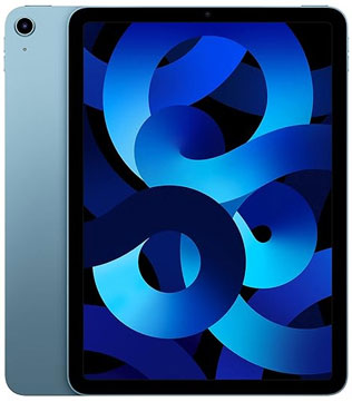 Apple iPad Air (5th gen) (A2588) 64 GB ROM 10.9 Inch with Wi-Fi Only (Blue) (Scratches, Pre-owned)
