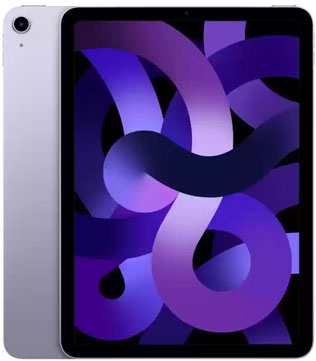 Apple iPad Air (5th gen) (A2588) 64 GB ROM 10.9 Inch with Wi-Fi Only (Purple) (Pre-owned)